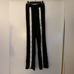 Naked wardrobe black white wide leg pants Sz S